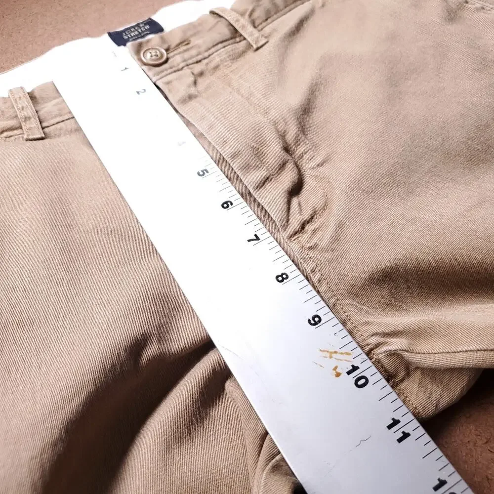 J Crew 484 Slim Straight Chino Pants Men 32 Brown Stretch Casual Gorpcore 90s